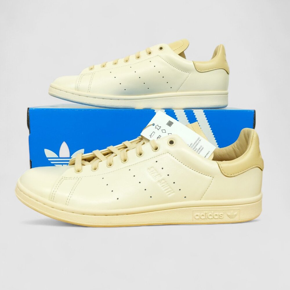Adidas Stan Smith Lux Mens Sneakers Wonder White Cream Authentic Leather JI3370